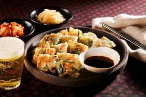 チヂミ料理のスタイリングの仕方